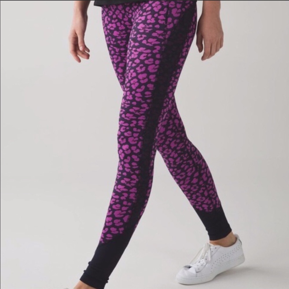 Luluemon Drop it Like its Hot Cheetah Legg…